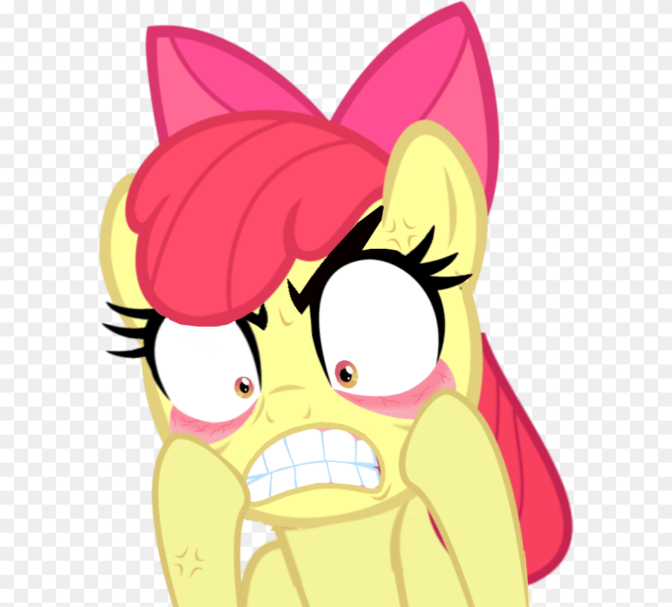 Drawn Anger Gritted Tooth Apple Bloom Angry, Book, Comics, Publication, Cartoon Free Transparent Png