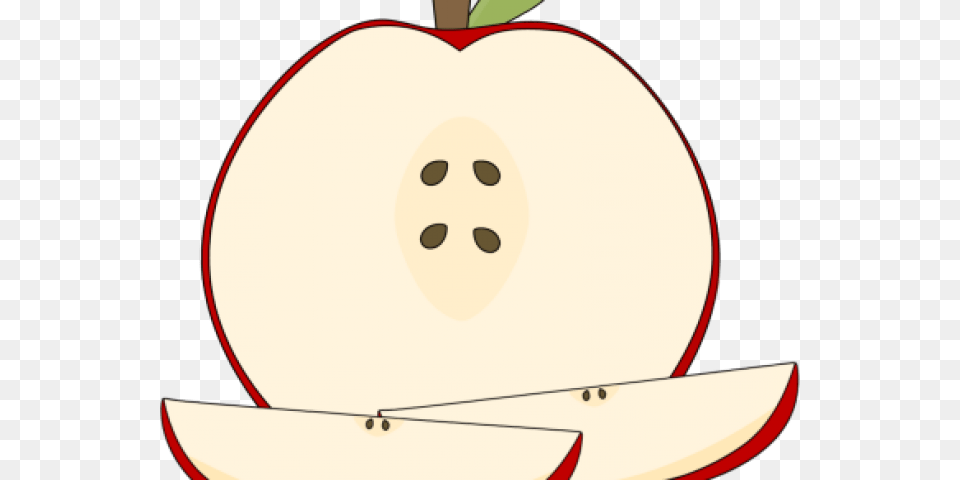 Drawn Apple Apple Slice Circle, Food, Fruit, Plant, Produce Free Png Download