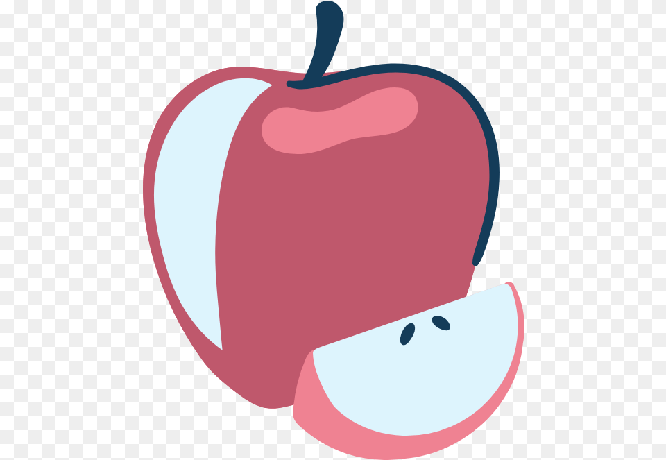 Drawn Apple Slice Graphic Fresh, Food, Fruit, Plant, Produce Png