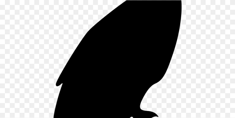 Drawn Bald Eagle Silhouette White, Gray Png Image