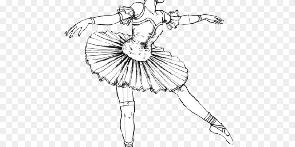 Drawn Ballet Tumblr Transparent Drawing, Ballerina, Dancing, Leisure Activities, Person Free Png Download