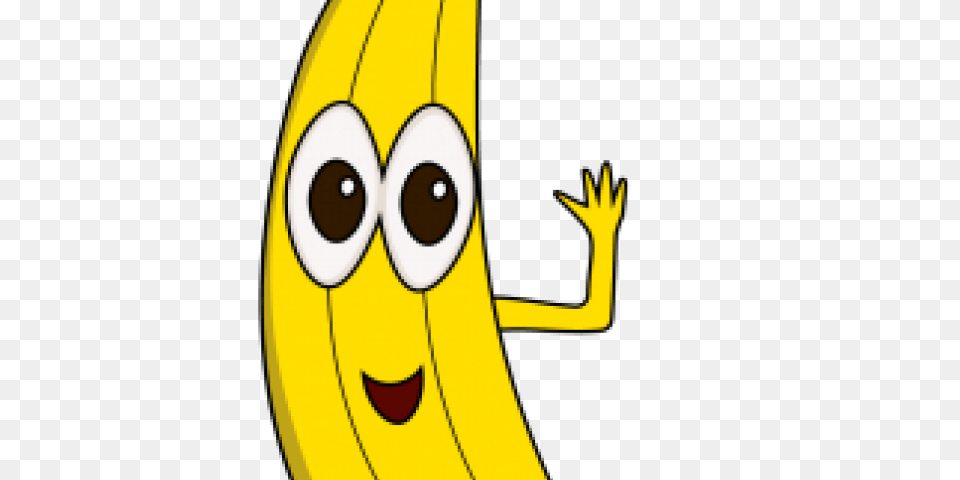 Drawn Banana, Food, Fruit, Plant, Produce Free Png Download