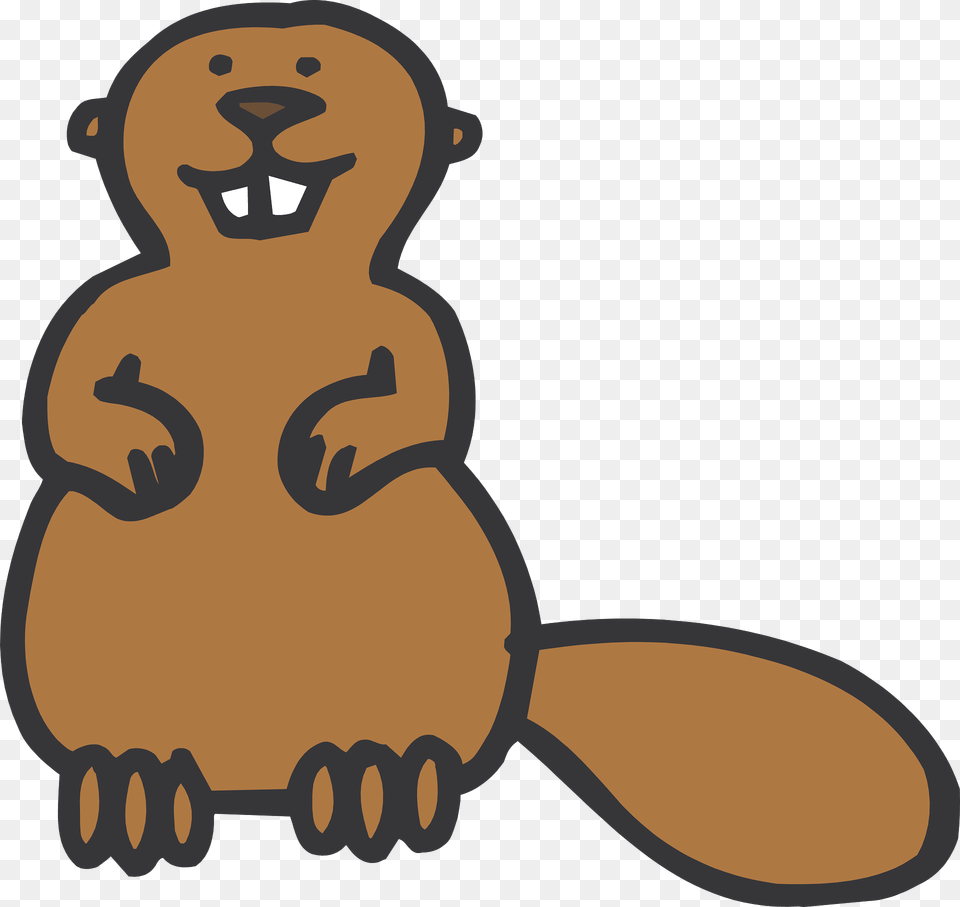 Drawn Beaver Clipart, Animal, Mammal, Rodent, Wildlife Free Png Download
