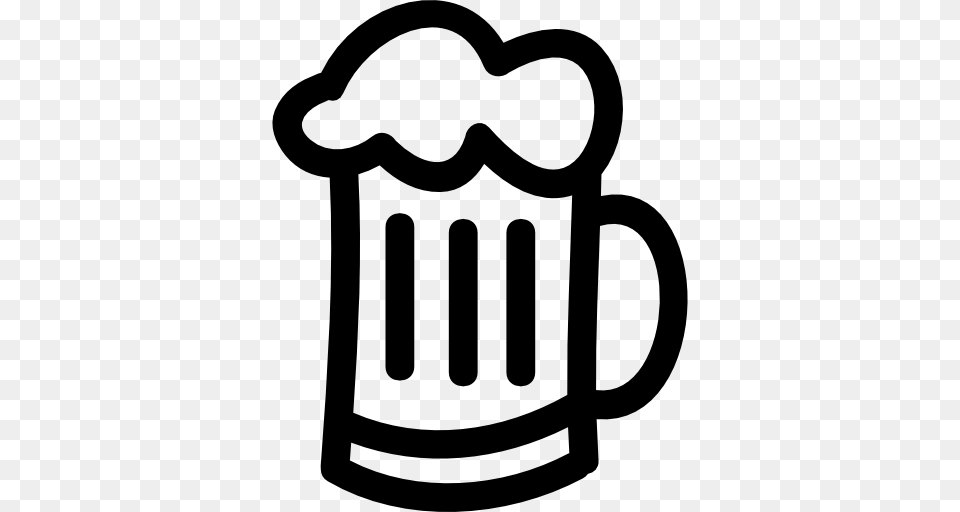 Drawn Beer Line, Stencil, Cup, Logo, Animal Free Png Download