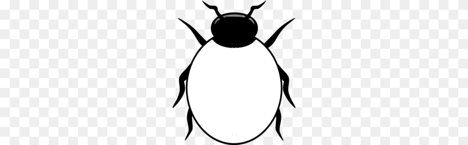 Drawn Beetle Black And White, Lamp, Astronomy, Moon, Nature Free Png