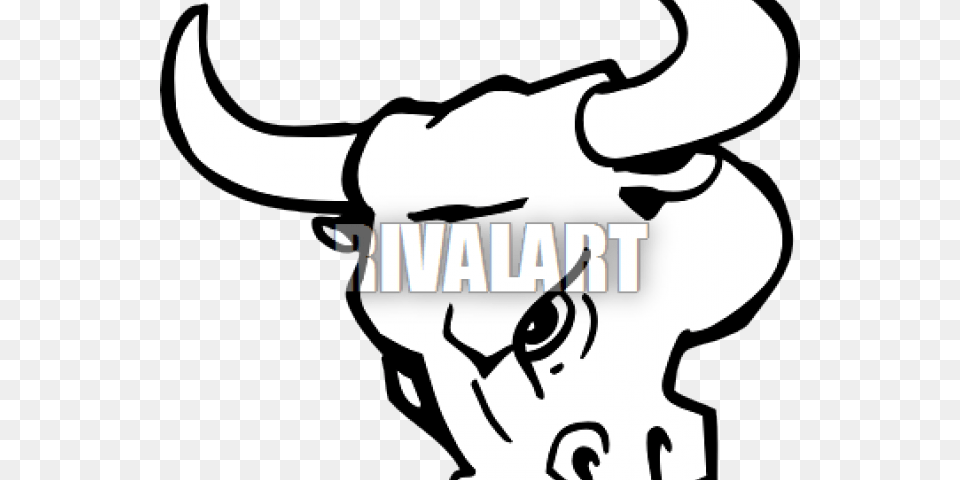 Drawn Bulls Bull39s Head Bull Mascot, Animal, Mammal, Cattle, Livestock Free Png Download