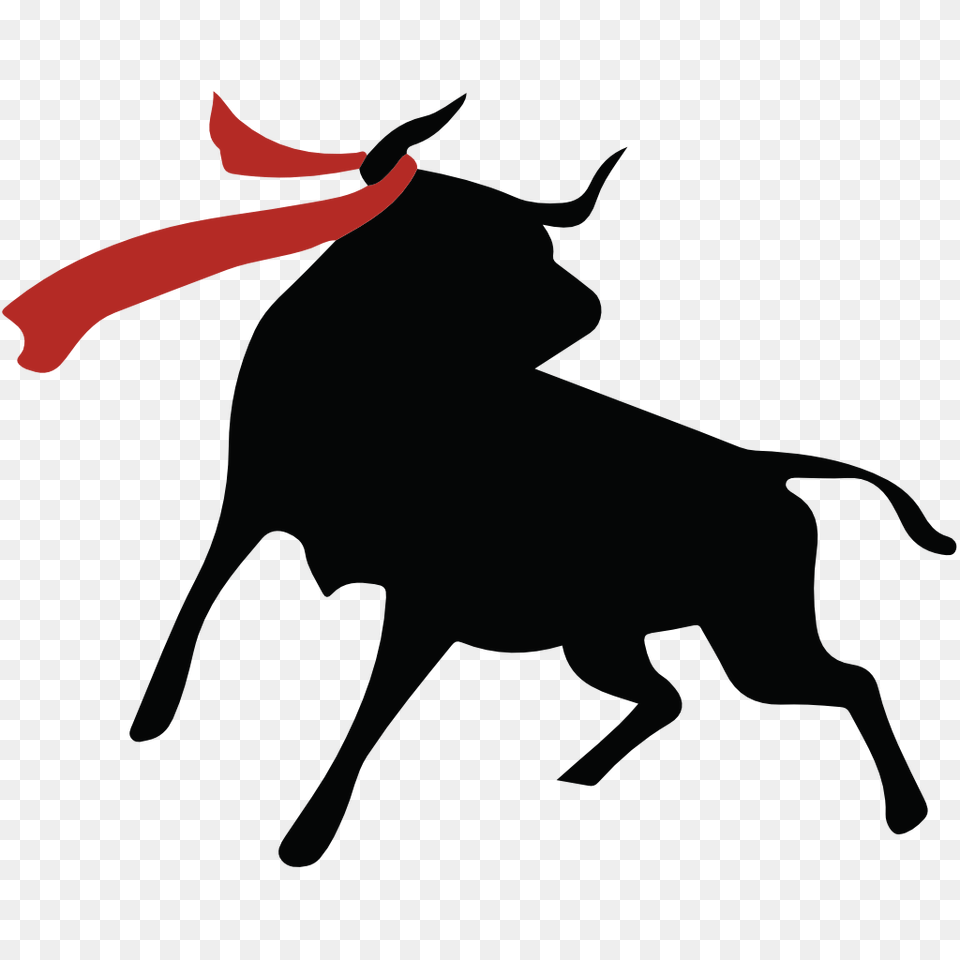 Drawn Bulls Transparent, Animal, Bull, Mammal, Silhouette Free Png Download