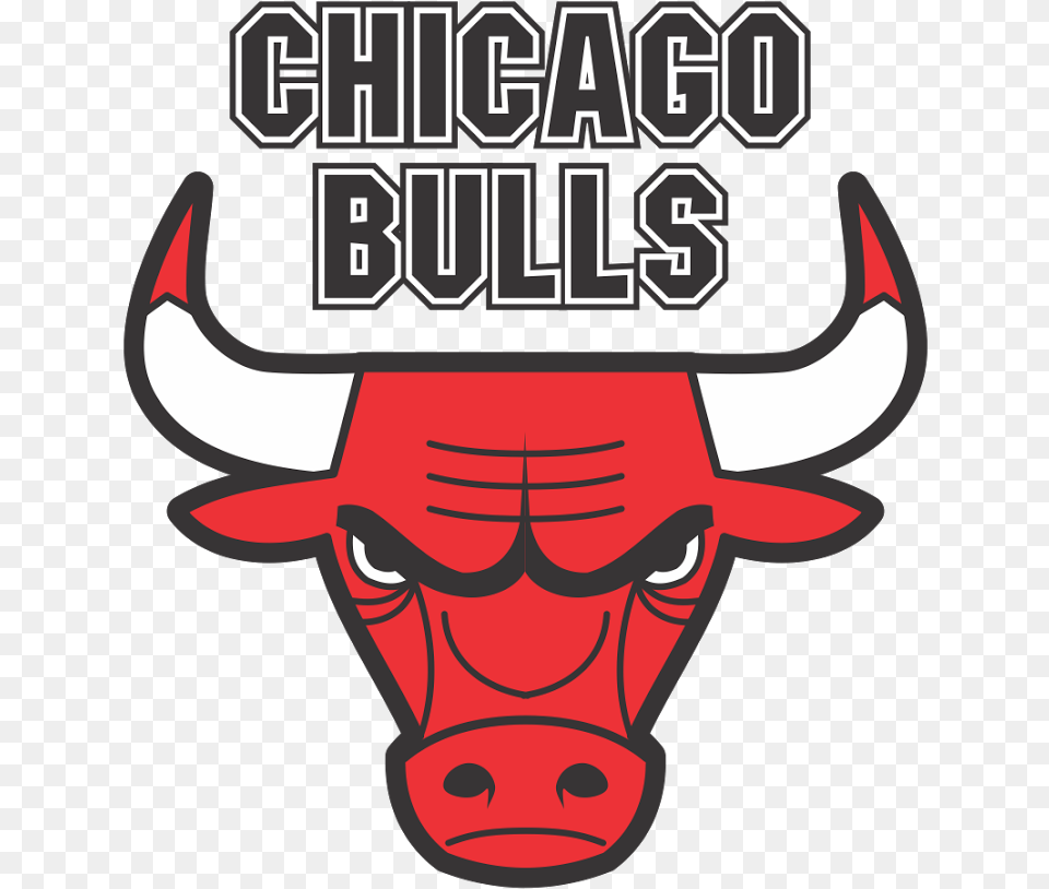 Drawn Bulls Transparent Chicago Bulls Logo Vector, Animal, Bull, Mammal, Cattle Png