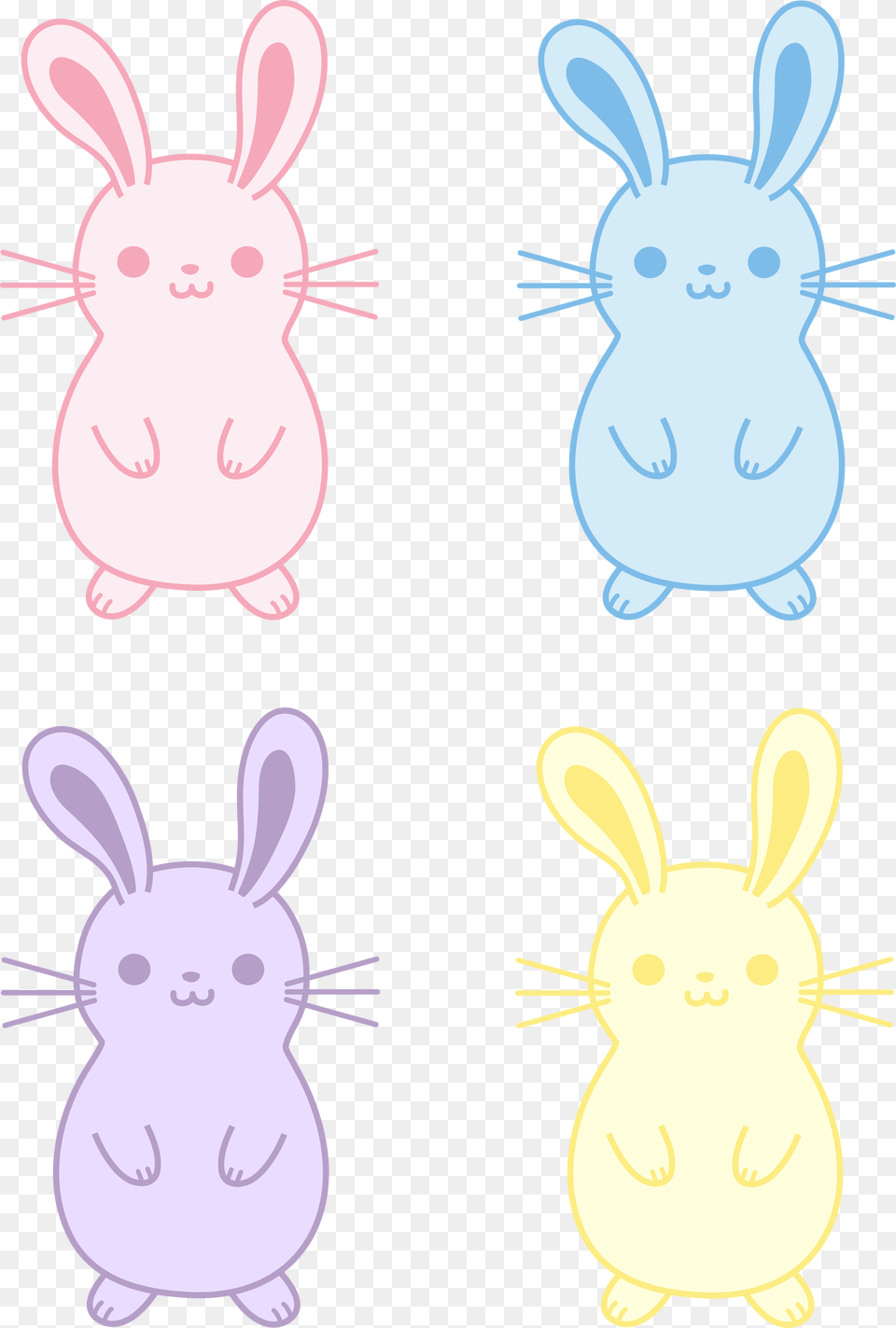 Drawn Bunny Basic, Animal, Mammal, Rabbit Free Png Download