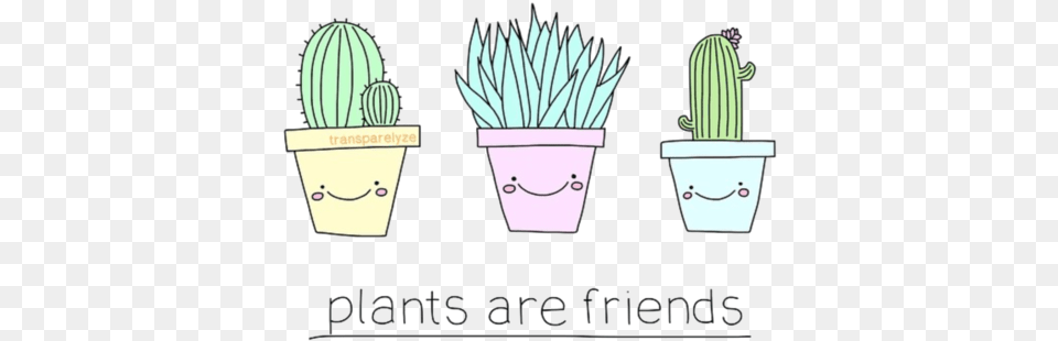 Drawn Cactus Overlays Overlays Tumblr Cactus, Plant, Potted Plant, Jar, Planter Png Image
