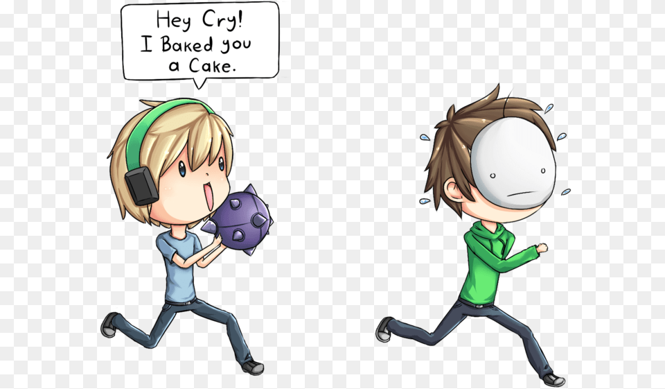 Drawn Cake Pewdiepie Drawing, Book, Comics, Publication, Person Png Image
