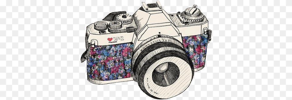 Drawn Camera Vintage Desenhos De Camera, Digital Camera, Electronics Free Png