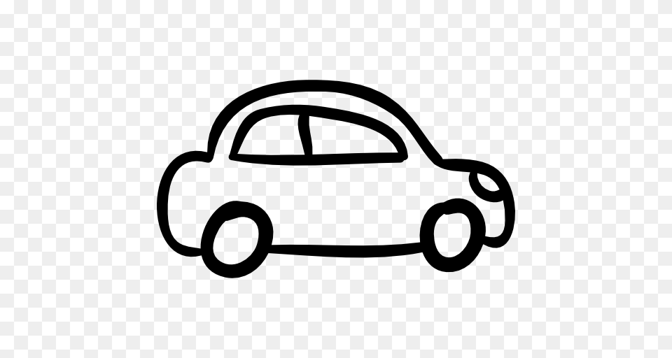 Drawn Car Side, Gray Png Image