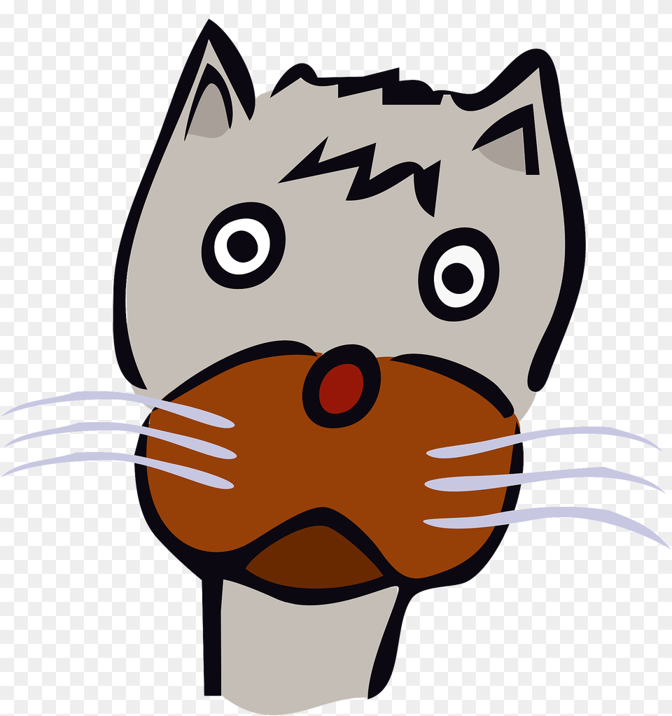 Drawn Cat Face Clipart, Cream, Dessert, Food, Ice Cream Free Transparent Png