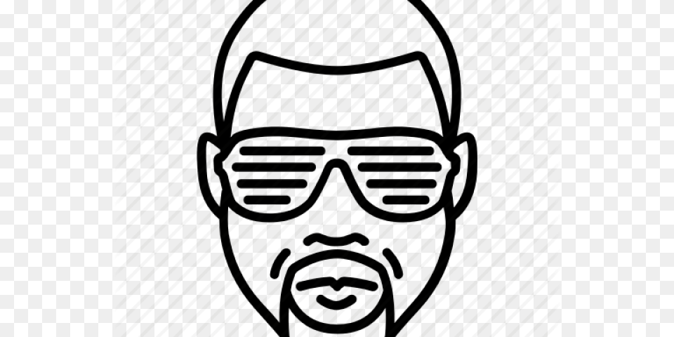 Drawn Celebrity Kanye West Kanye West Head Outline, Face, Person, Photography, Portrait Free Transparent Png