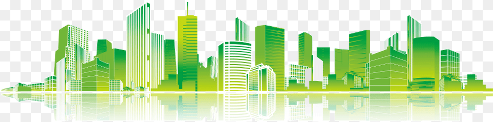Drawn Cityscape Picsart Skyline, Architecture, Metropolis, High Rise, Green Png