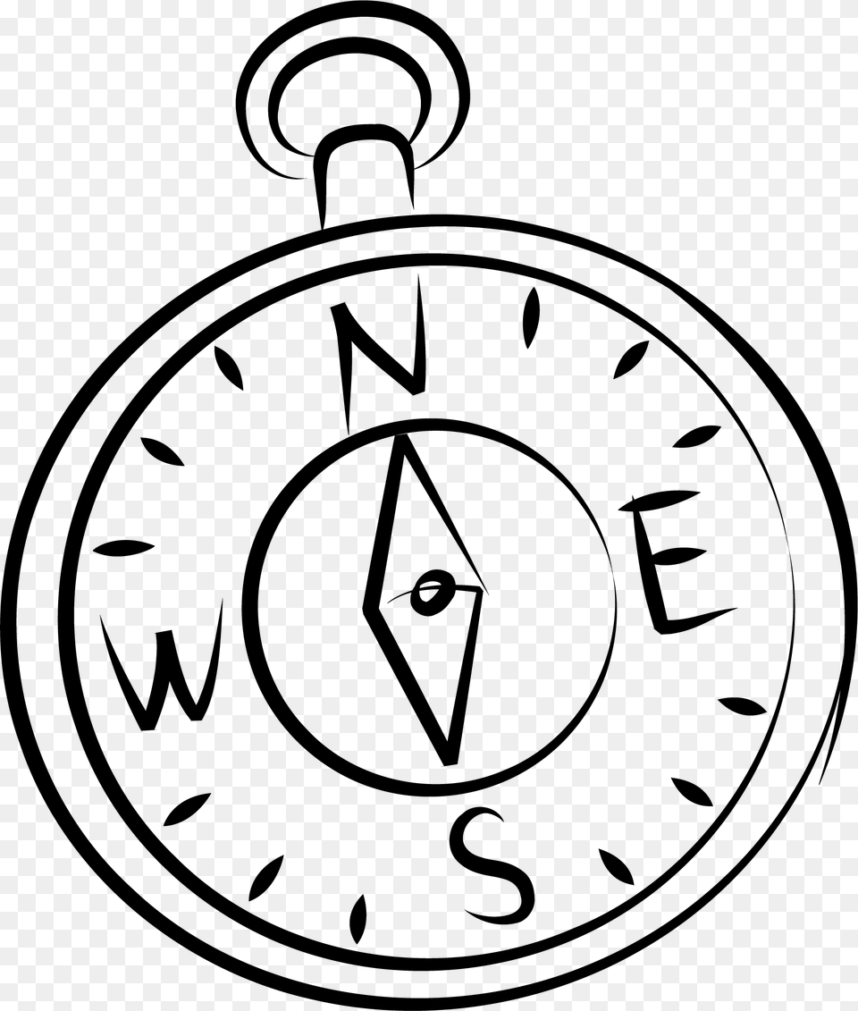 Drawn Clock Black And White, Lighting, Cross, Symbol, Machine Free Png