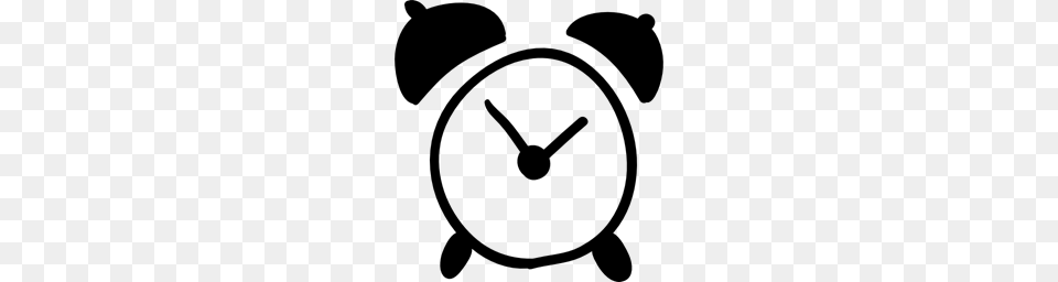 Drawn Clock Circular, Gray Png Image
