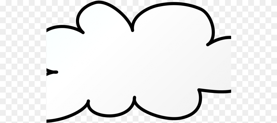 Drawn Cloud Dust Heart, Silhouette, Stencil Png Image