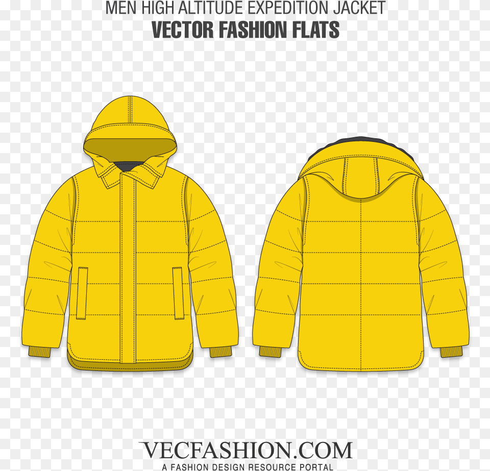 Drawn Coat Mens Jacket Mens Swimwear Template, Clothing, Hoodie, Knitwear, Sweater Png Image