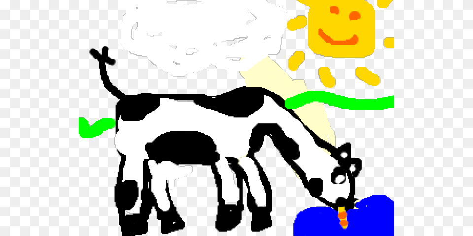 Drawn Cow, Baby, Livestock, Person, Animal Free Png