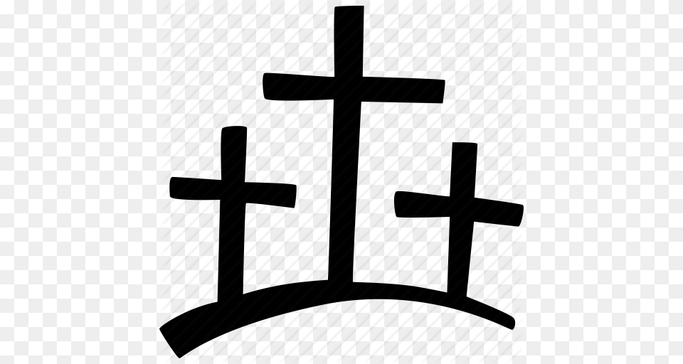 Drawn Cross Easter, Symbol, Architecture, Building, Furniture Free Png Download