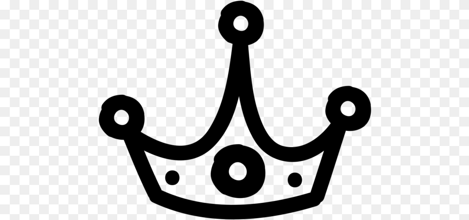 Drawn Crown, Gray Free Png Download