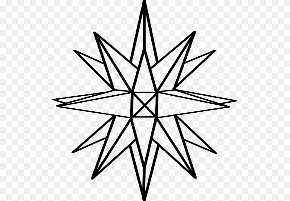 Drawn Crystal Drawing, Cross, Symbol, Silhouette Free Png Download