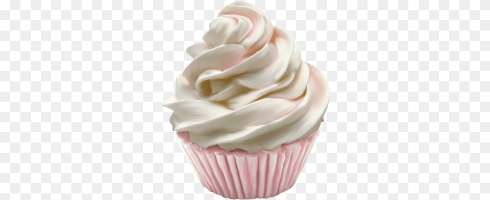 Drawn Cupcake Transparent Tumblr Transparent Cupcake, Cake, Cream, Dessert, Food Free Png