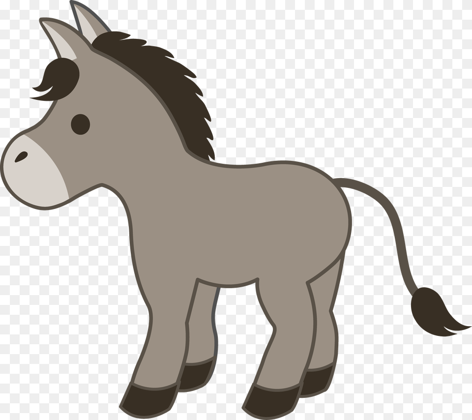 Drawn Donkey Cartoon Cute Horse Clip Art, Animal, Mammal, Kangaroo Png