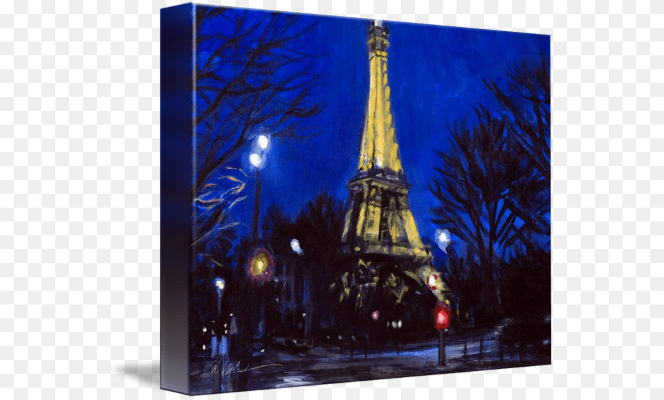 Drawn Eiffel Tower Paris Sunset Sunset Paintings Eiffel Tower Sketches, Lighting, City, Nature, Night Free Transparent Png