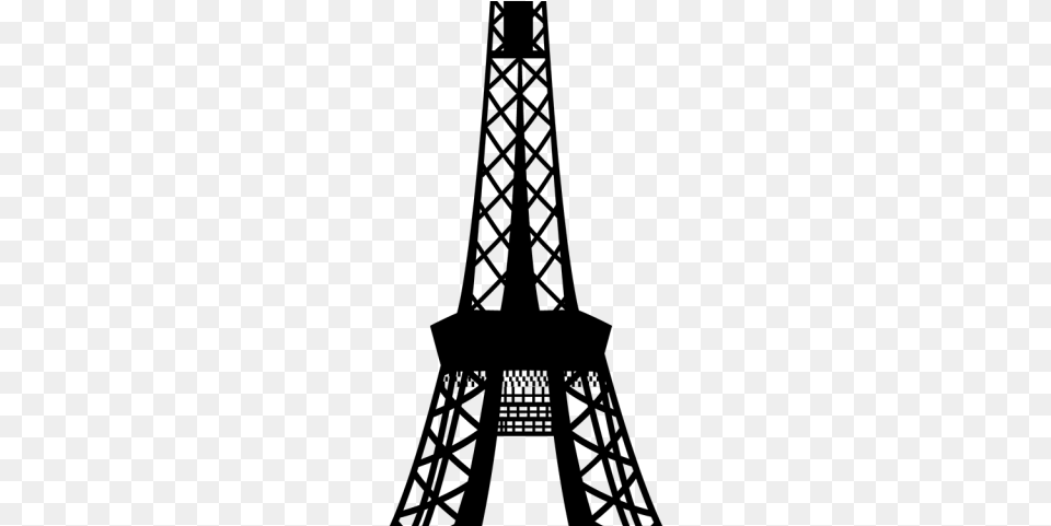 Drawn Eiffel Tower Silhouette Eiffel Tower Clipart, Gray, Firearm, Gun, Rifle Free Png Download