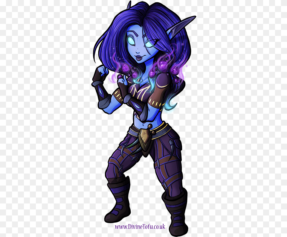 Drawn Elf Wow Wow Void Elf Monk Art, Book, Comics, Publication, Adult Free Png