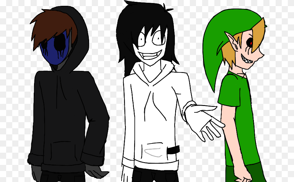 Drawn Eyeless Jack Eyless Eyeless Jack Jeff The Killer And Ben Drowned, Book, Comics, Publication, Adult Png