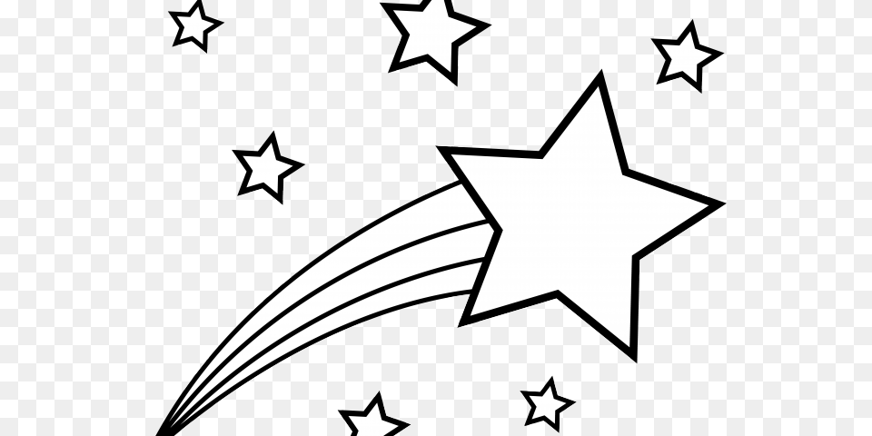 Drawn Falling Stars, Star Symbol, Symbol Free Png Download