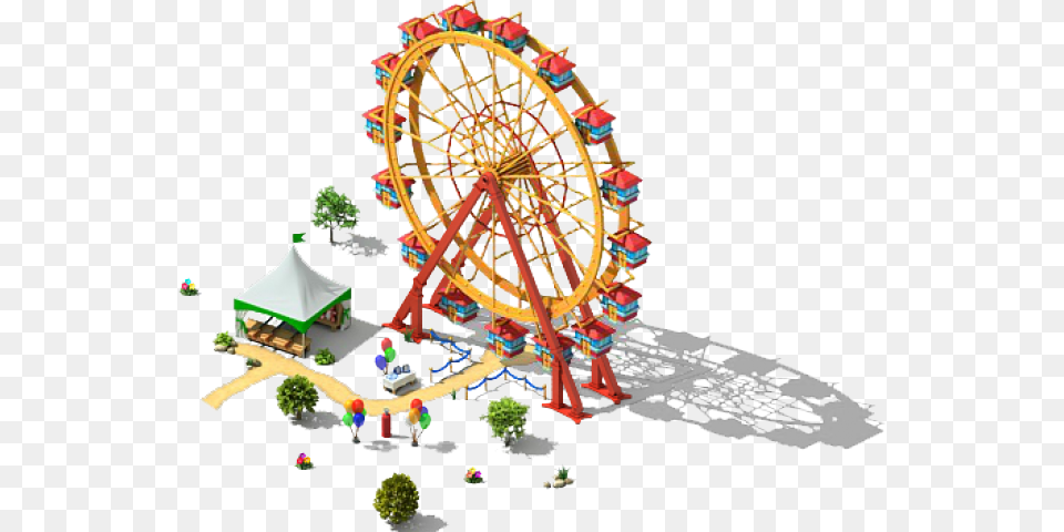 Drawn Ferris Wheel Pixel, Amusement Park, Fun, Ferris Wheel, Machine Png