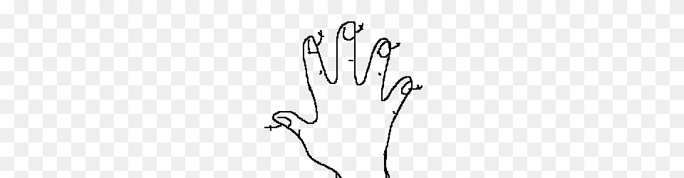 Drawn Finger Fingernails, Gray Free Transparent Png