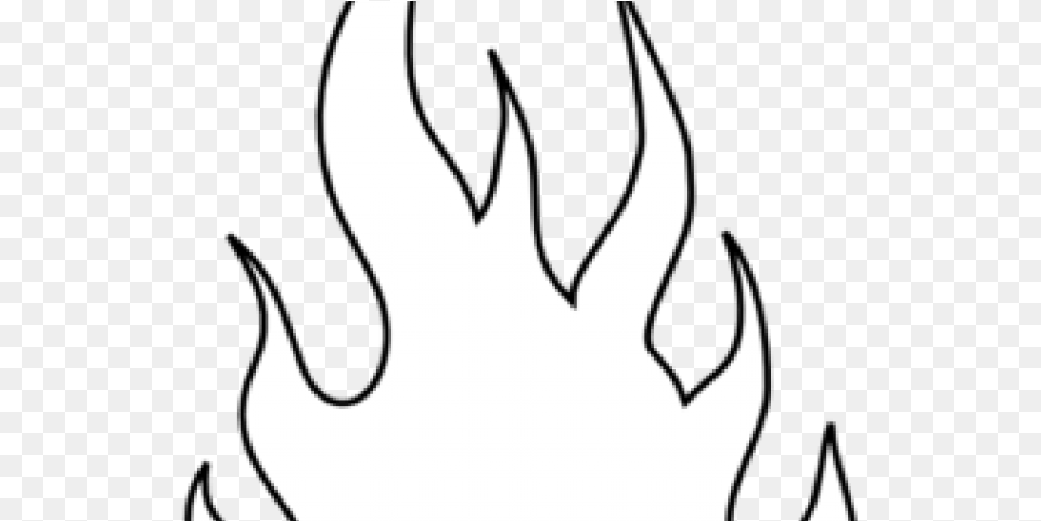 Drawn Fire Outline Silhouette, Leaf, Plant, Stencil, Flame Free Png