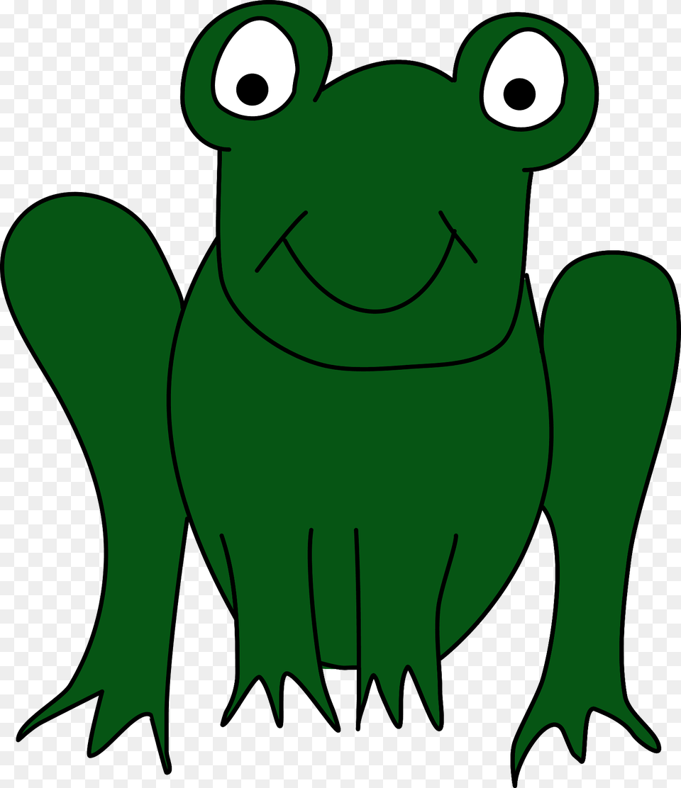 Drawn Frog Clipart, Green, Animal, Bear, Mammal Free Png