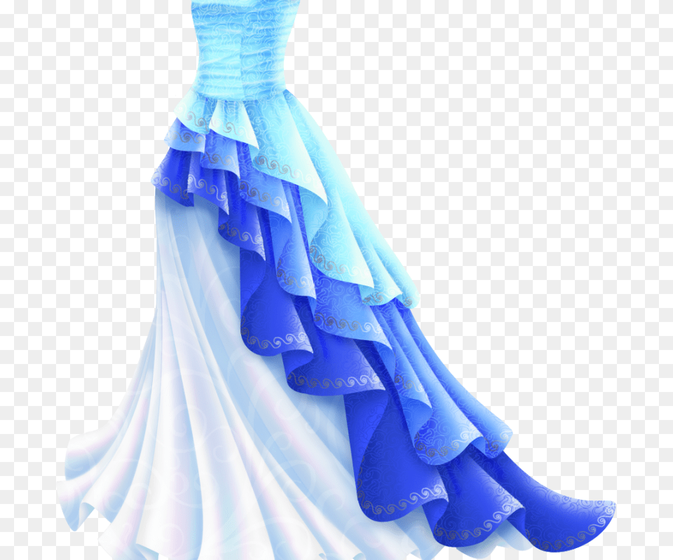 Drawn Gown Ruffle Drawing Of A Ball Gown, Clothing, Dress, Formal Wear, Fashion Free Png Download