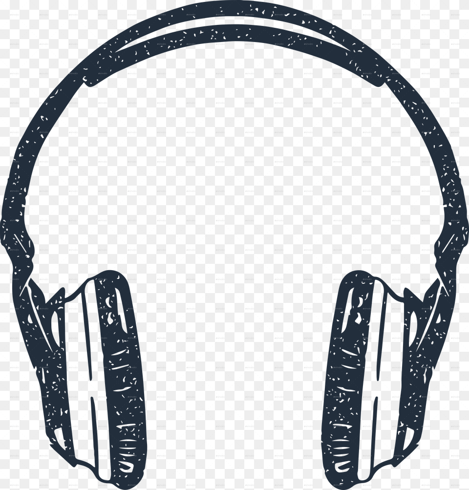 Drawn Headphone Hipster Headphones Drawn, Electronics, Blackboard Png