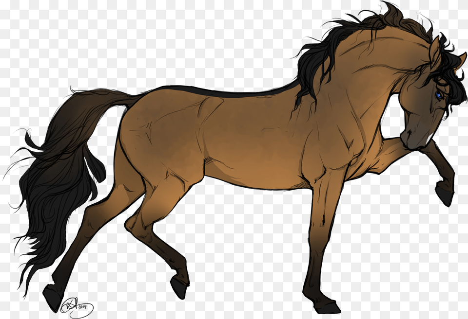 Drawn Horse Transparent Drawings Of Brown Horses, Adult, Person, Mammal, Woman Free Png Download