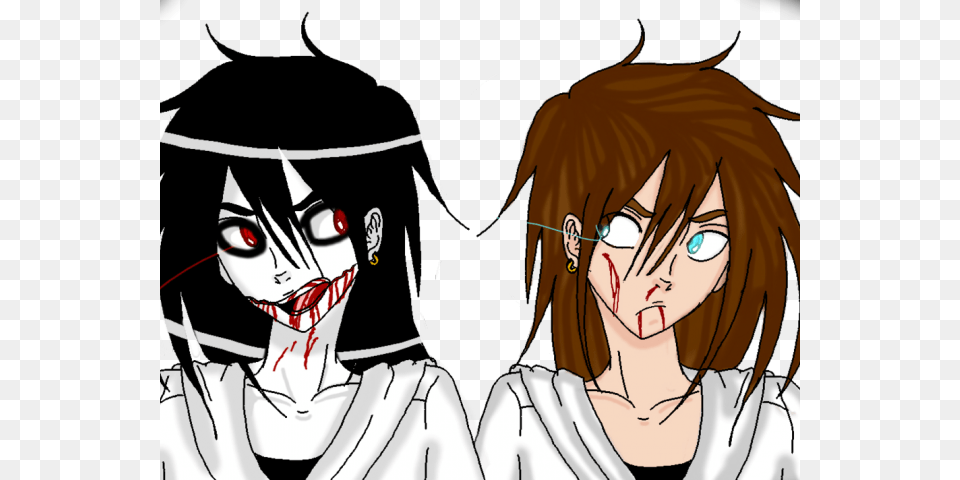 Drawn Jeff The Killer Anime Jeff The Killer Normal, Publication, Book, Comics, Adult Png