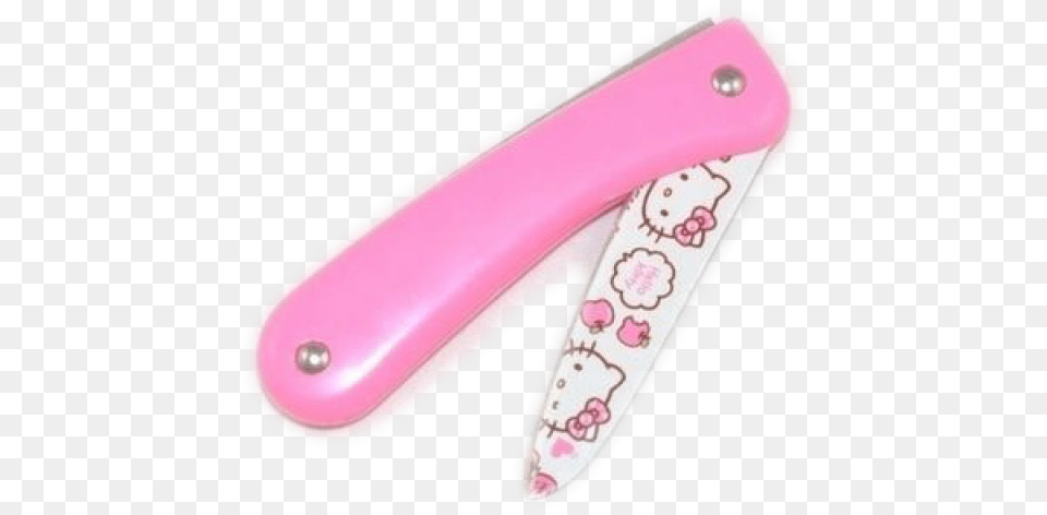 Drawn Knife Tumblr Hello Kitty Knife, Blade, Weapon, Razor Free Transparent Png