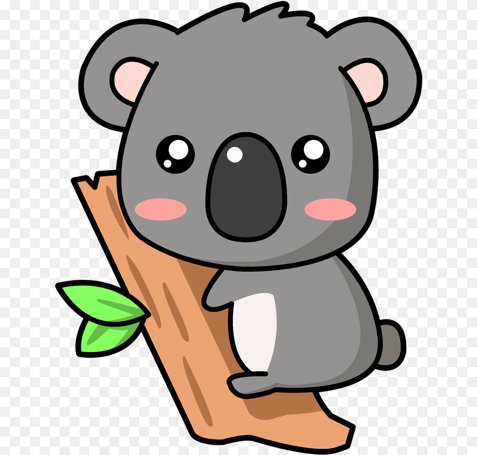 Drawn Koala Cute Baby Zoo Animal Dibujo Kawaii De Koala, Wildlife, Mammal, Person, Face Png Image