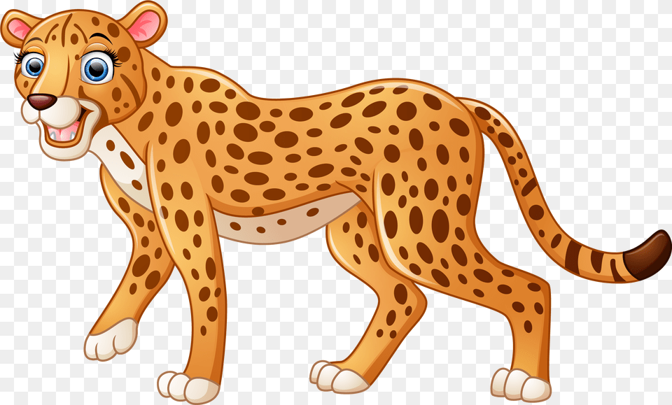 Drawn Leopard Puma Cartoon Pictures Of Leopard, Animal, Cheetah, Mammal, Wildlife Free Png