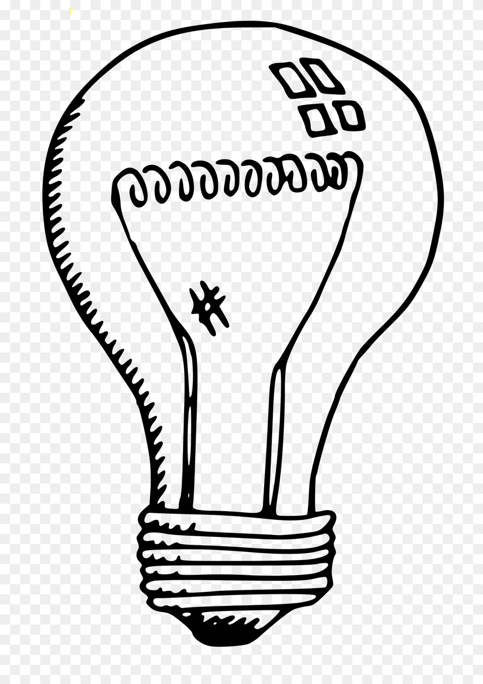 Drawn Light Bulb Simple Free Transparent Png