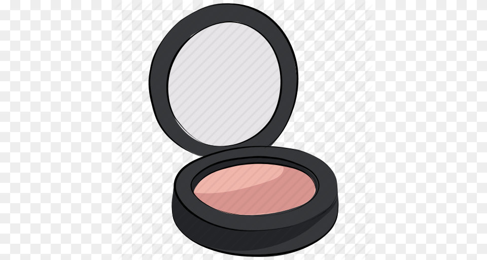 Drawn Makeup Compact Powder, Face, Head, Person, Cosmetics Png Image