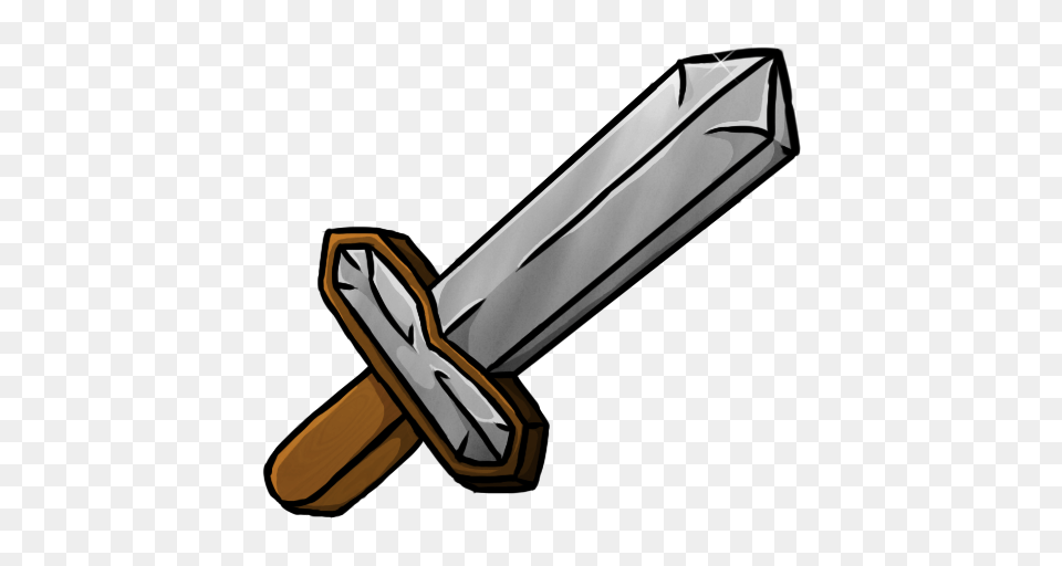 Drawn Minecraft Iron Sword, Weapon, Blade, Dagger, Knife Free Png