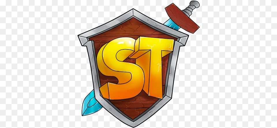 Drawn Minecraft Logo Minecraft Shield Logo Clipart Minecraft Server Logo, Armor, Text Png